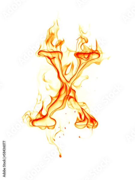 Fototapeta Fire letter