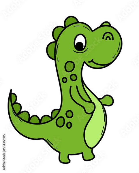Obraz Cute Colored Dinosaur