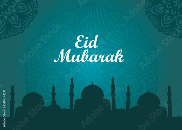 Fototapeta Eid Mubarak Background Design