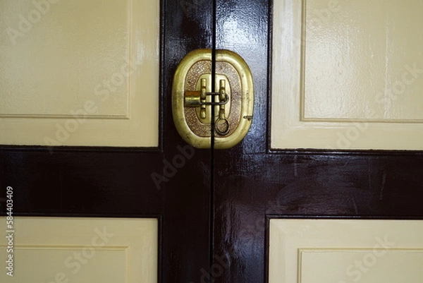 Fototapeta door handle and key