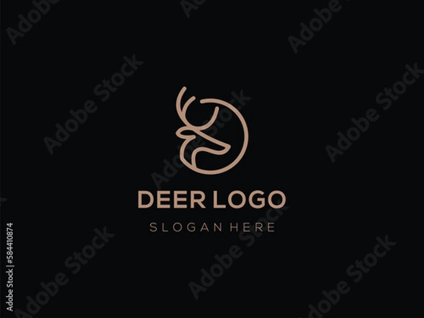 Fototapeta Deer Logo Design