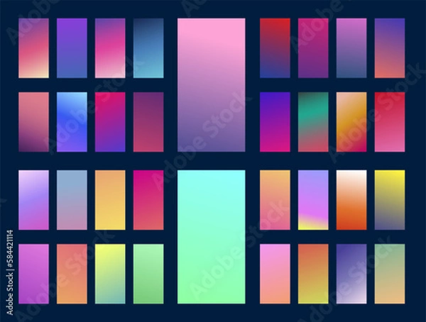 Fototapeta Modern vibrant gradient background. Creative template for design, cover, banner, poster, mobile app