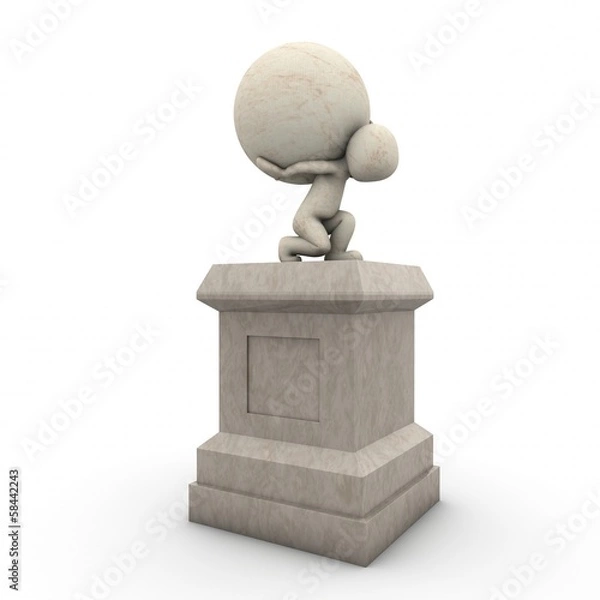 Obraz Atlas statue 5