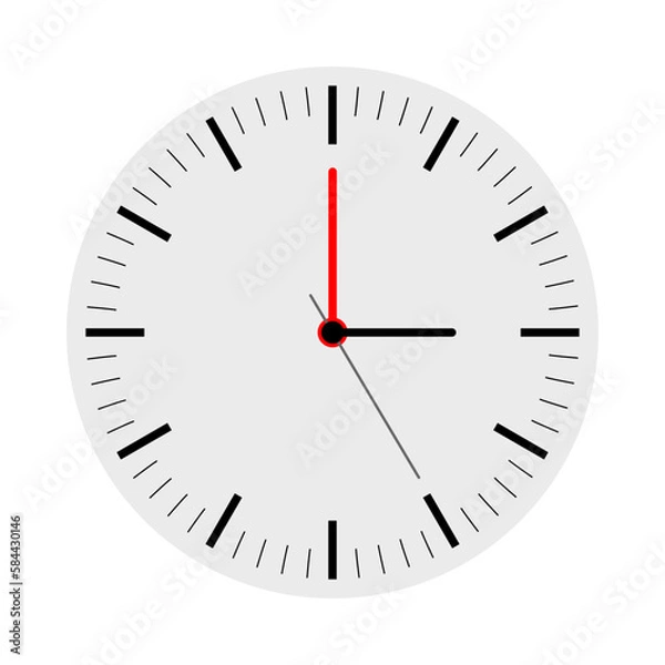 Obraz wall clock isolated on white