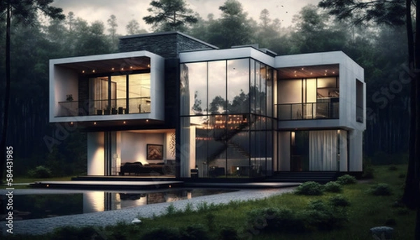 Obraz Modern building. ai	
