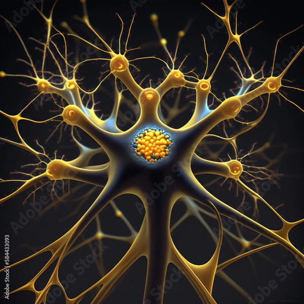 Obraz Neurons cells concept. ai	
