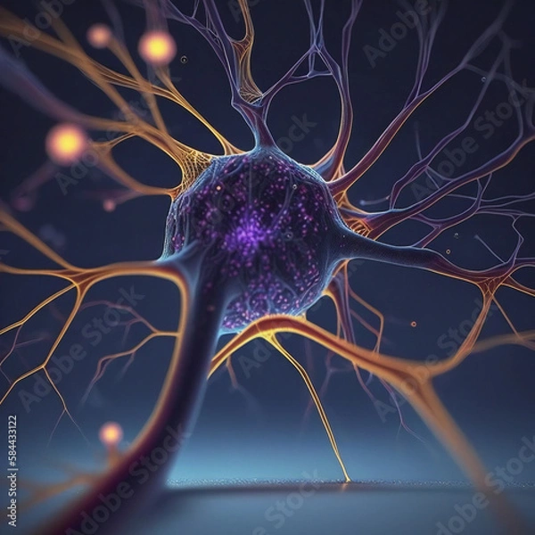 Obraz Neurons cells concept. ai	
