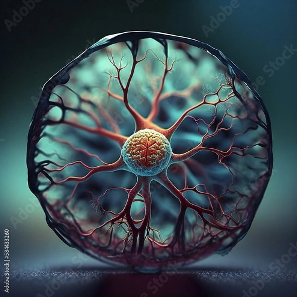 Obraz Neurons cells concept. ai	
