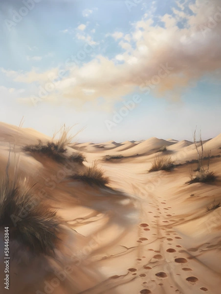 Fototapeta Desert biome. Generative AI