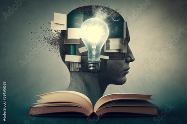 Obraz person with book
