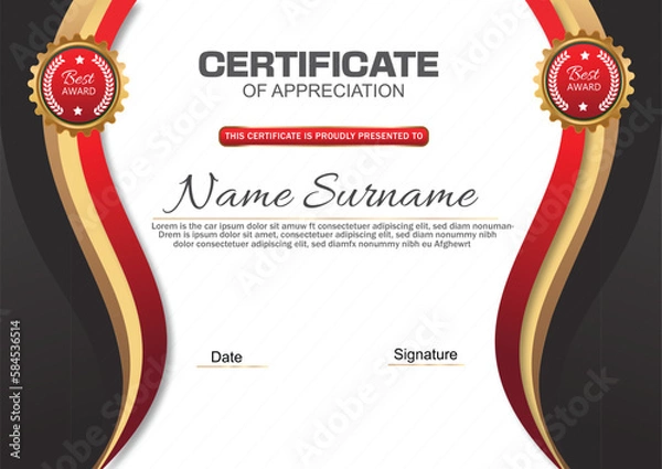 Fototapeta This is Certificate