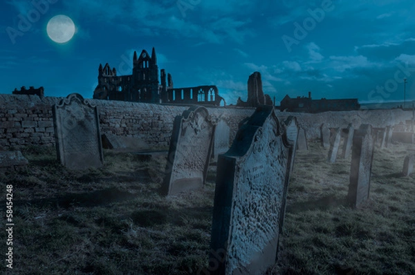 Fototapeta Whitby Abbey, Yorkshire, UK
