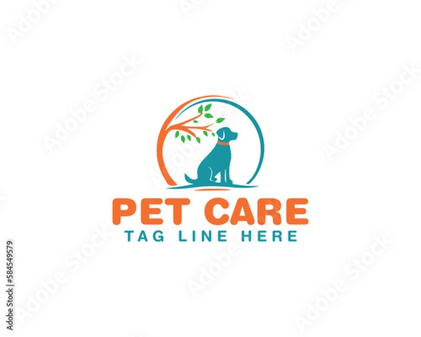 Obraz pet care logo design