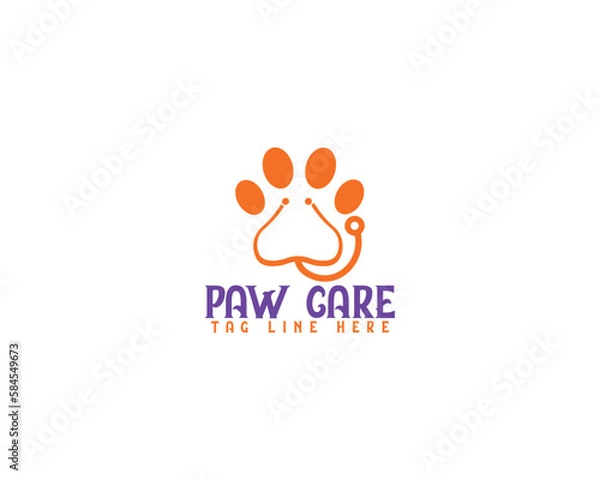 Obraz pet care logo design