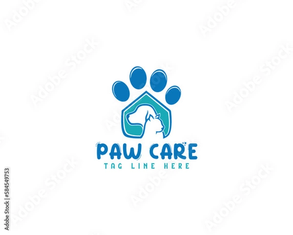 Obraz pet care logo design