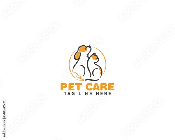 Obraz pet care logo design