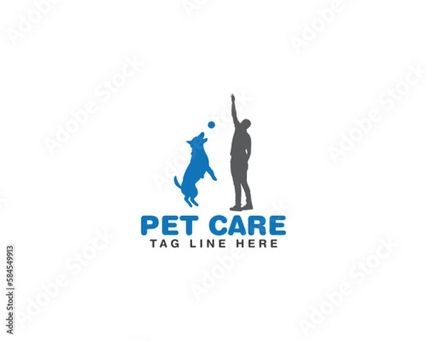 Obraz pet care logo design