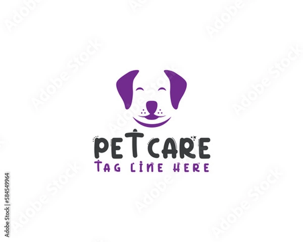 Obraz pet care logo design