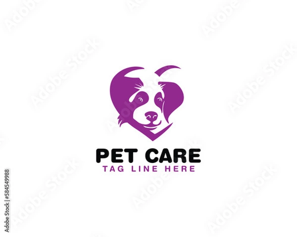Obraz pet care logo design