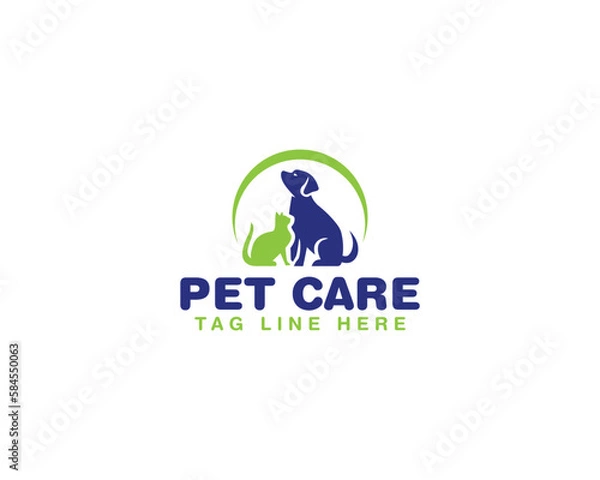 Obraz pet care logo design