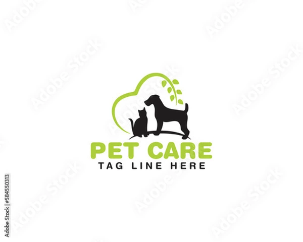Obraz pet care logo design