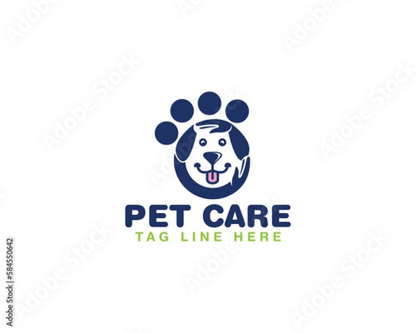 Obraz pet care logo design