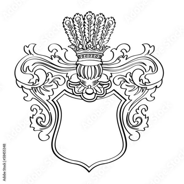 Obraz Heraldic Frame