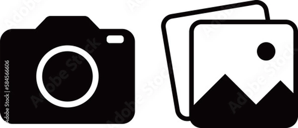 Fototapeta カメラ　画像　アイコン