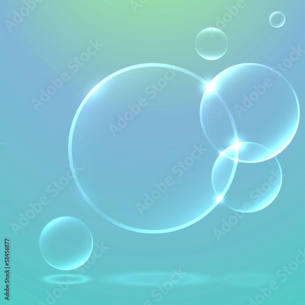 Fototapeta Vector circles background