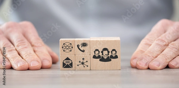 Fototapeta Concept of customer support