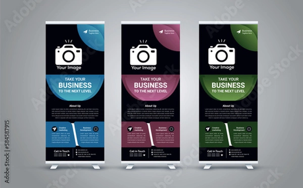 Obraz roll up banner template