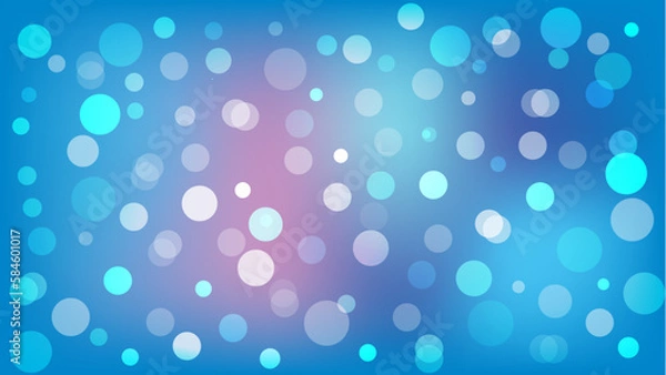 Obraz abstract blue background with bubbles