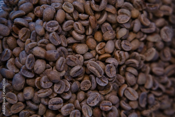 Obraz 焙煎後のコーヒー豆