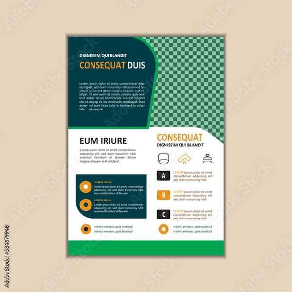 Obraz Modern Multipurpose Flyer Template - Fully Editable and Print Ready