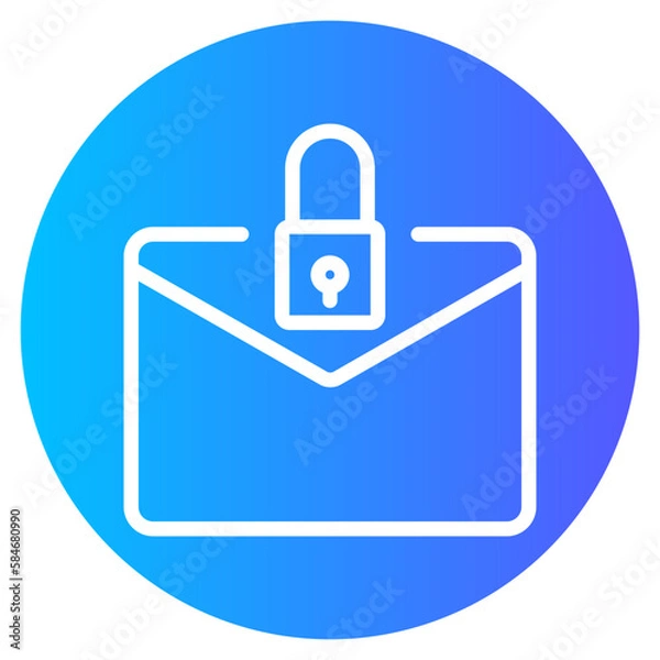 Fototapeta encrypted gradient icon