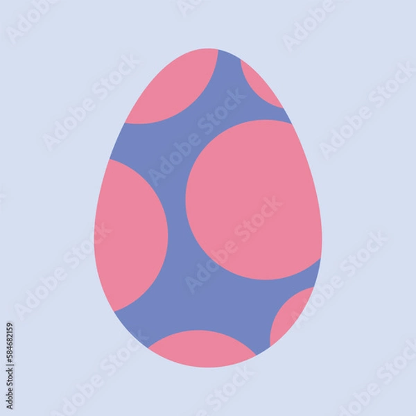 Obraz vector colorful easter egg isolated illustration