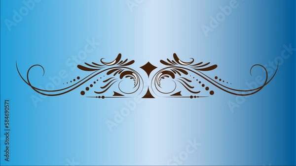 Obraz abstract brown ornament background