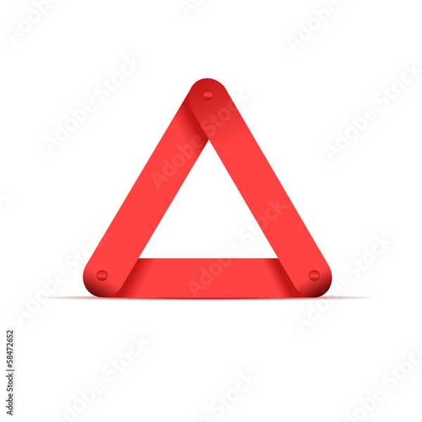 Obraz Emergency warning triangle