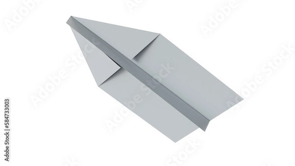 Fototapeta Realistic 3d render of origami plane