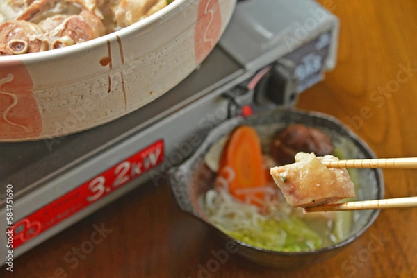 Obraz 熱々の水炊き鍋