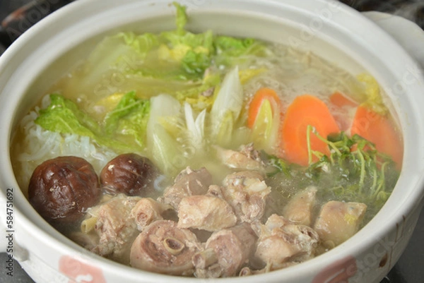 Obraz 熱々の水炊き鍋