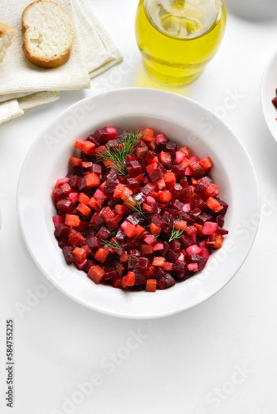 Fototapeta Beet salad in bowl