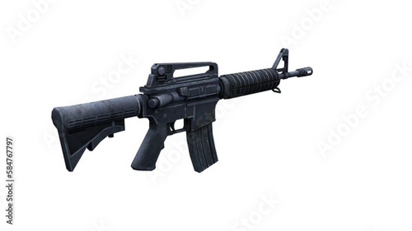 Obraz gun isolated on white background