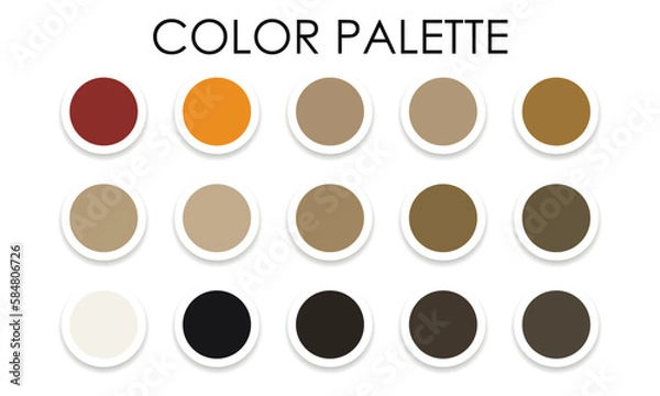 Obraz Universal color palette for design 2023. Vector illustration