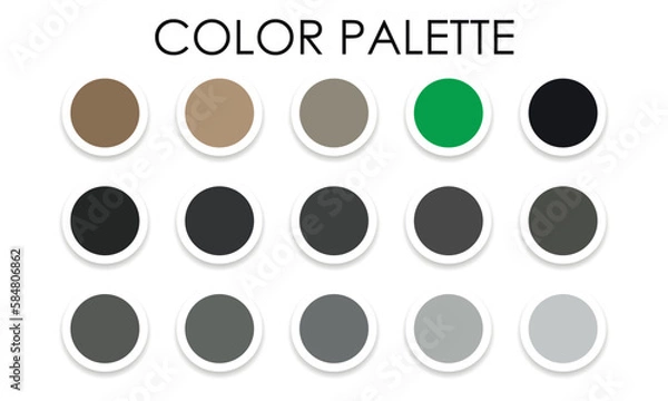 Obraz Universal color palette for design 2023. Vector illustration