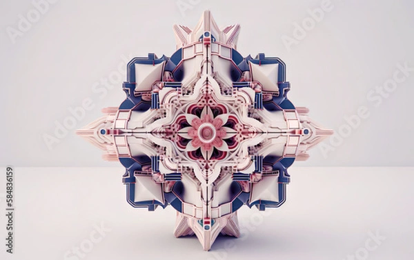 Obraz Abstract psychedelic background. AI-Generated