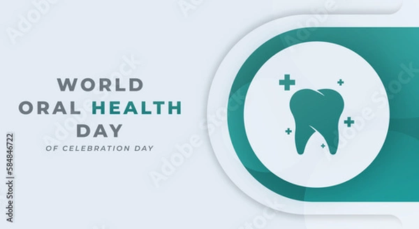 Obraz World Oral Health Day Celebration Vector Design Illustration for Background, Poster, Banner, Advertising, Greeting Card