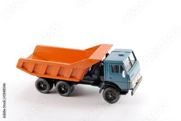 Fototapeta Collection scale model Dumper truck The model is made of metal