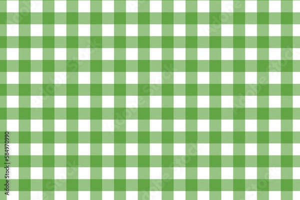 Obraz Checked plaids in green