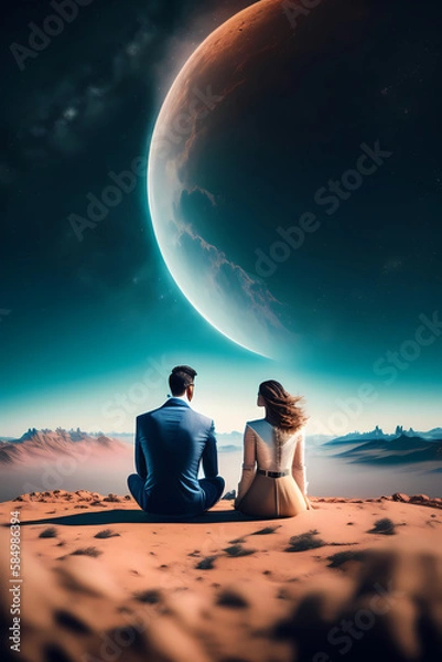 Obraz couple at the beach